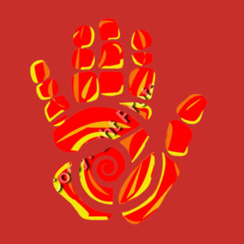 Mark Abnett Comics Logo Red Tee Design