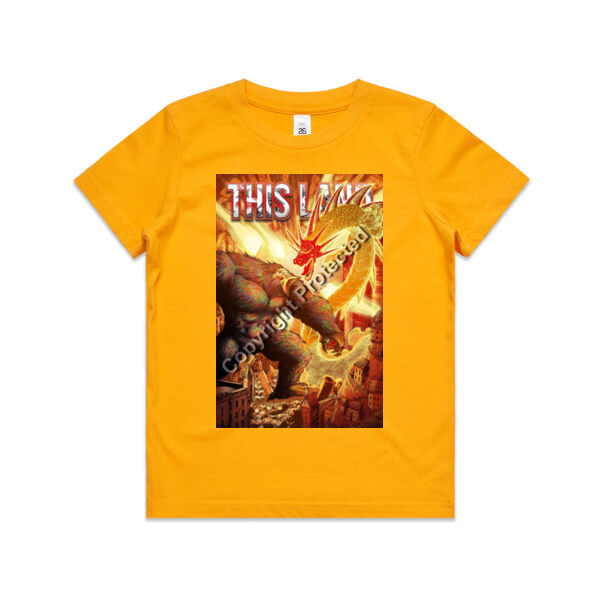 Kids Tee. This Land: Taniwha v Moa Thumbnail